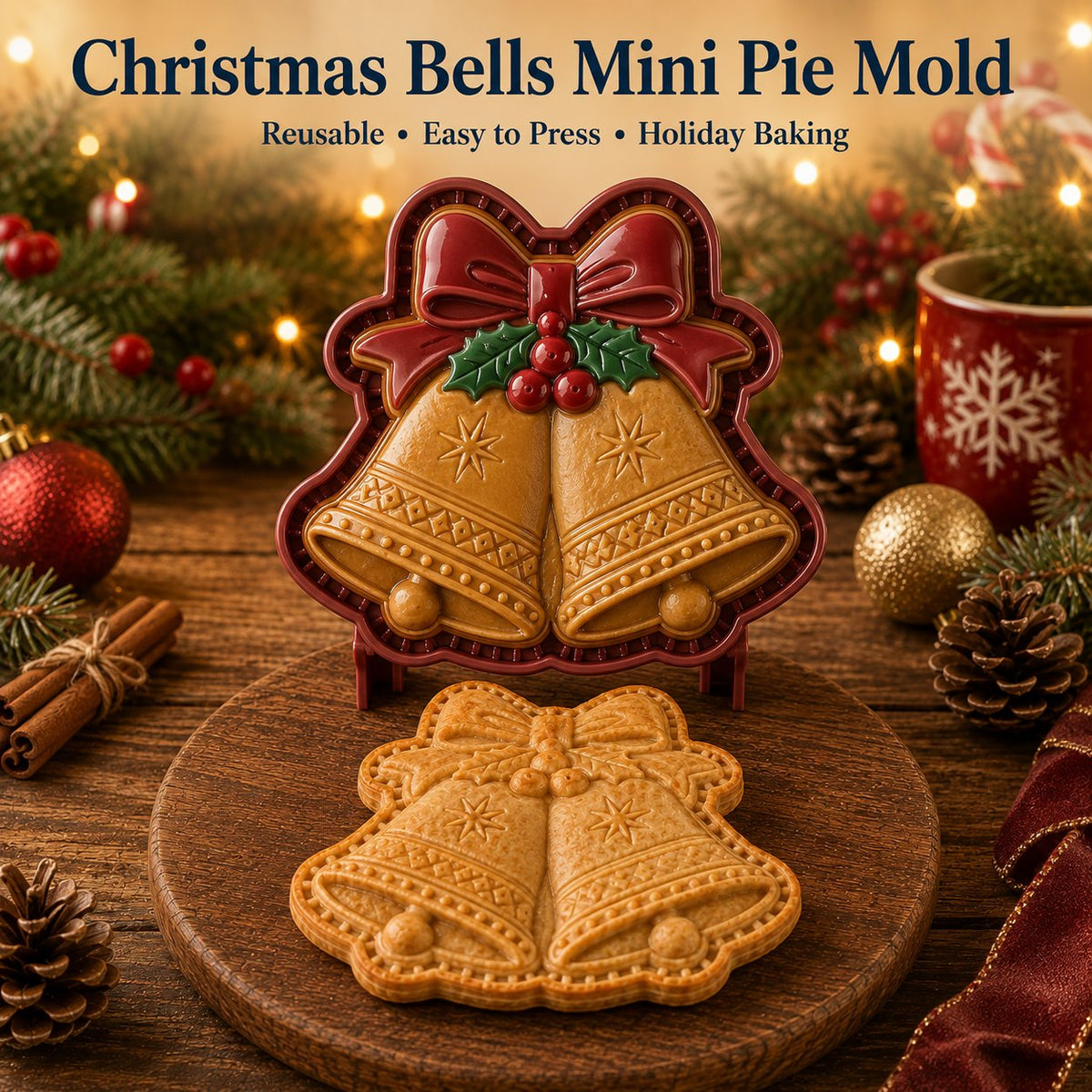 🎄🎅 Juletilbud: 49 % rabatt 🍪 Sett med 16 mini-julekakeformer
