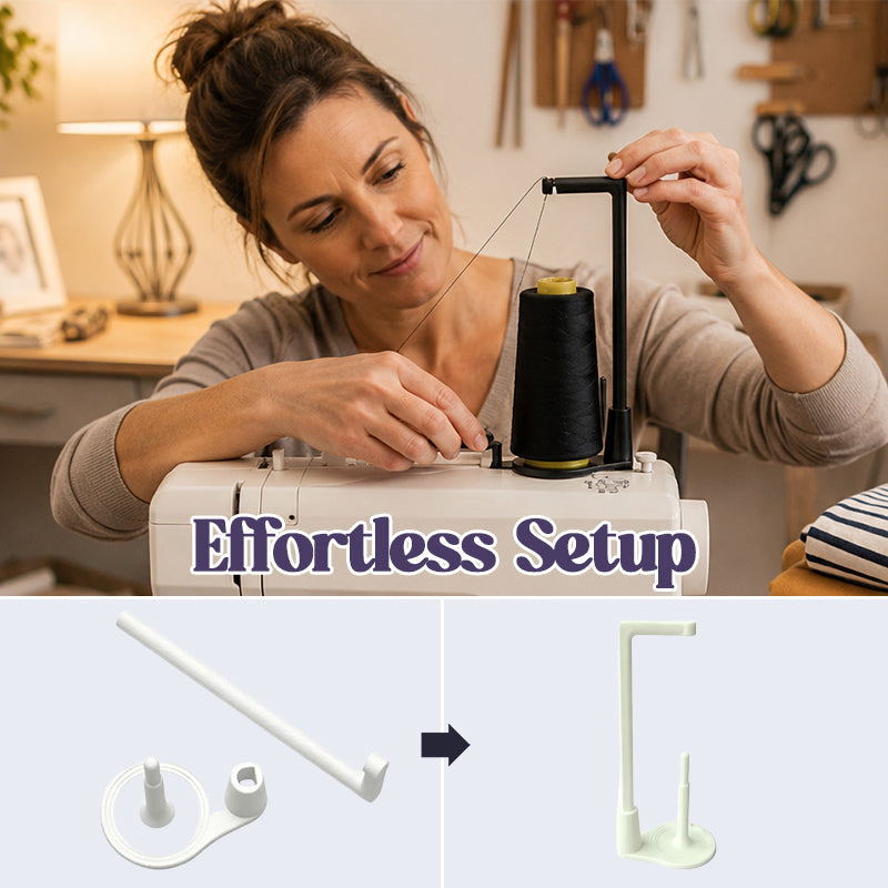 🧵Øvre spoleholder til symaskin – vertikalt stativ for store spoler