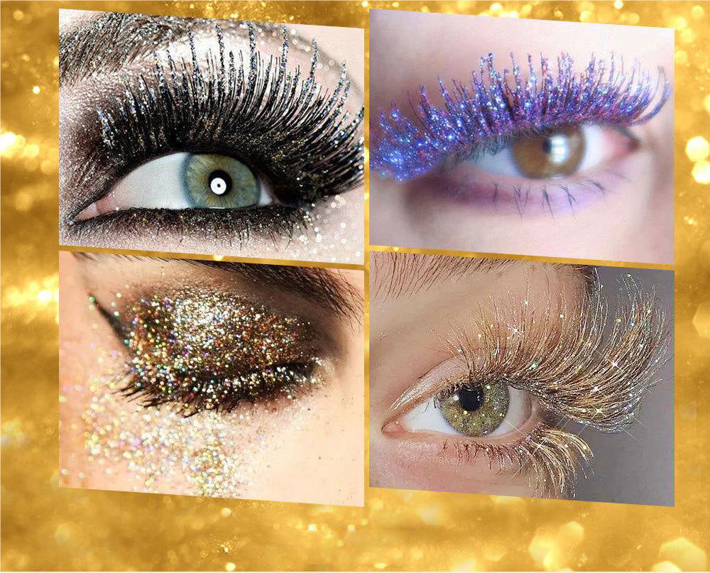 ✨Glitrende fargemaskara – Langvarig, kvitter seg ikke, perfekt for fester og cosplay