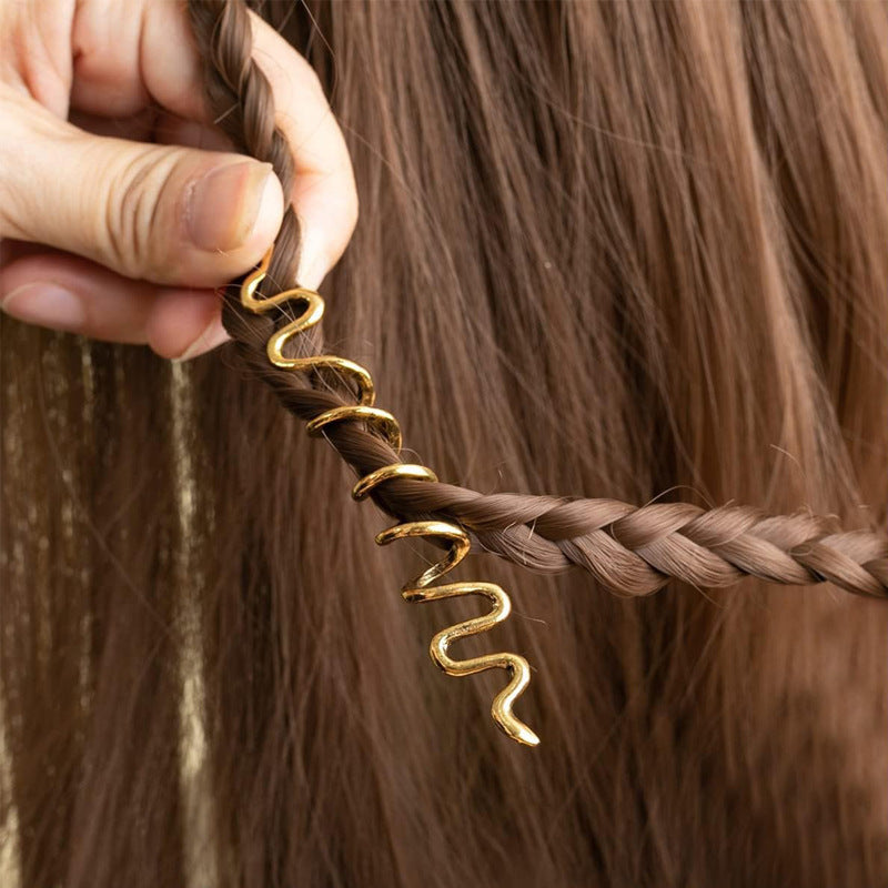 💫Dreadlocks hårtilbehør/spiralkjede hårspenne✨