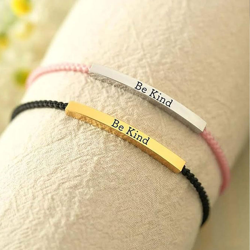 ✨📿 Vevd armbånd i rustfritt stål – motiverende og inspirerende armbånd med avtakbart trykk! ✨🦾