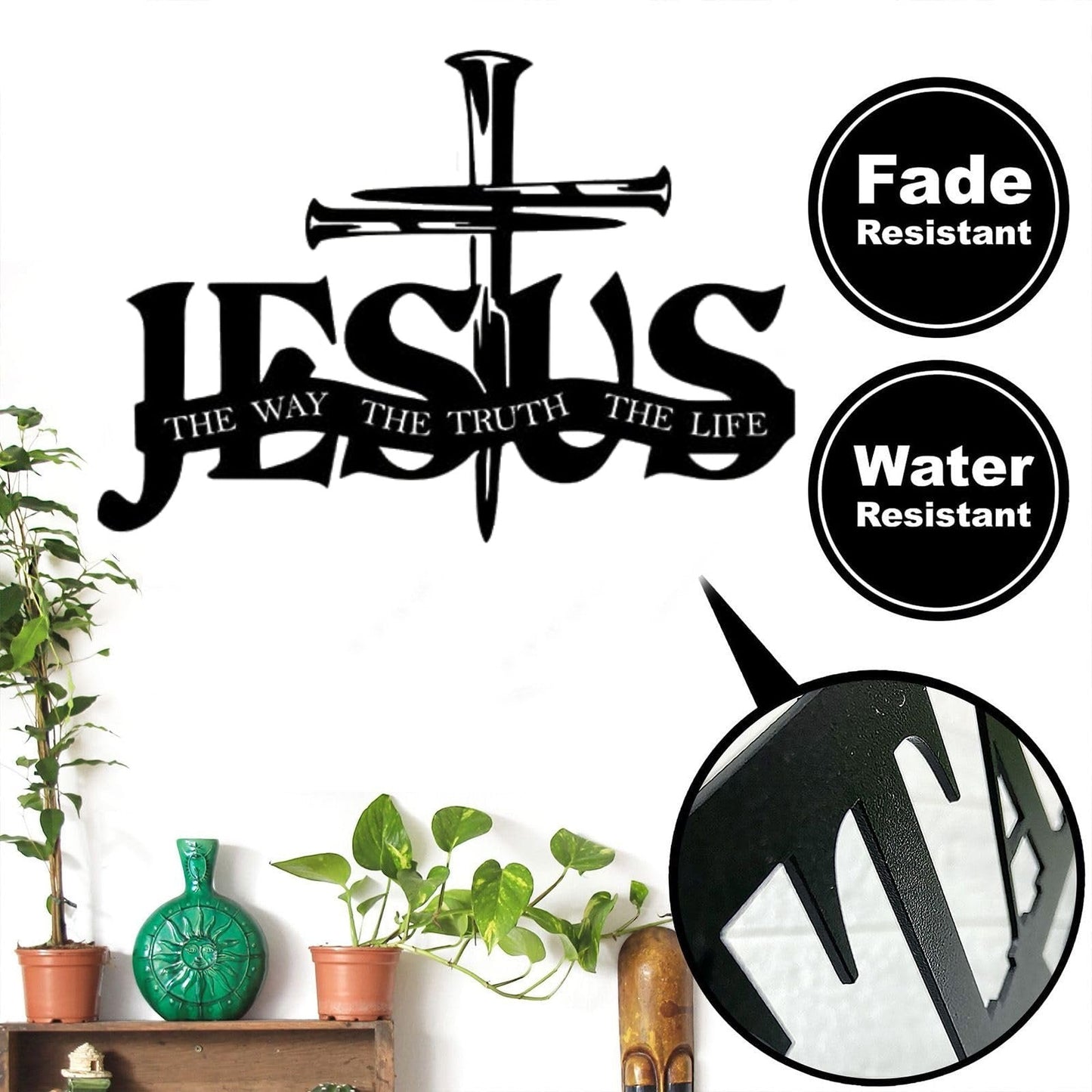 (🎁Laatste dag 49% UIT)🔥Jesus & Kruis Design Muurkunst - ⌛Limited Handmade Series