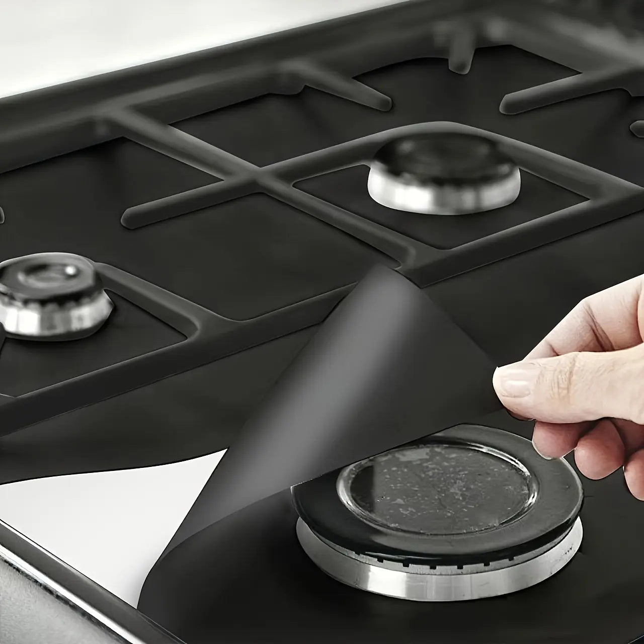 ✨4-delers gjenbrukbare, non-stick gasskomfyrdeksel – varmebestandige og vaskbare