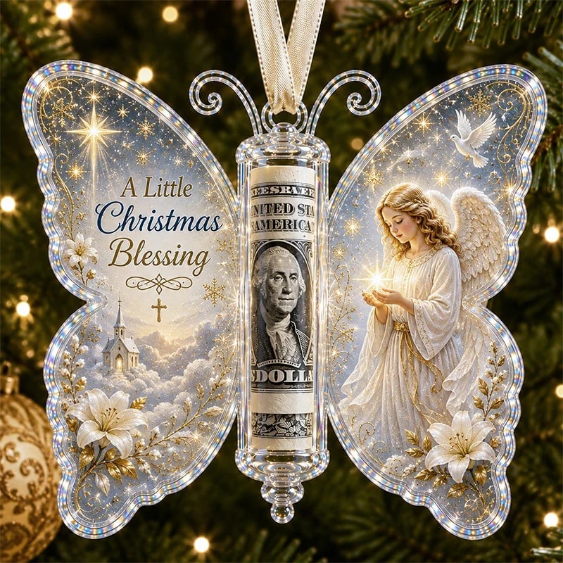 🦋💵 Julegave med sommerfuglpynt – Pengeholder til jul som minnesmerke 🎄✨