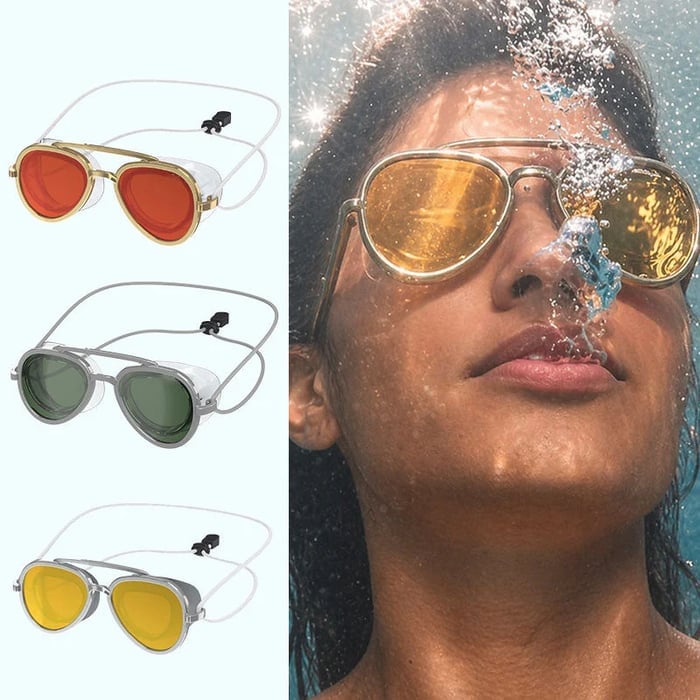😎✨ SummerVibe reflekterende svømmebriller