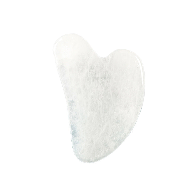 💖Hjerteformet Gua Sha-massasjeapparat med naturlig krystall – Gua Sha-verktøy for hele kroppen for ansikt, nakke og kropp