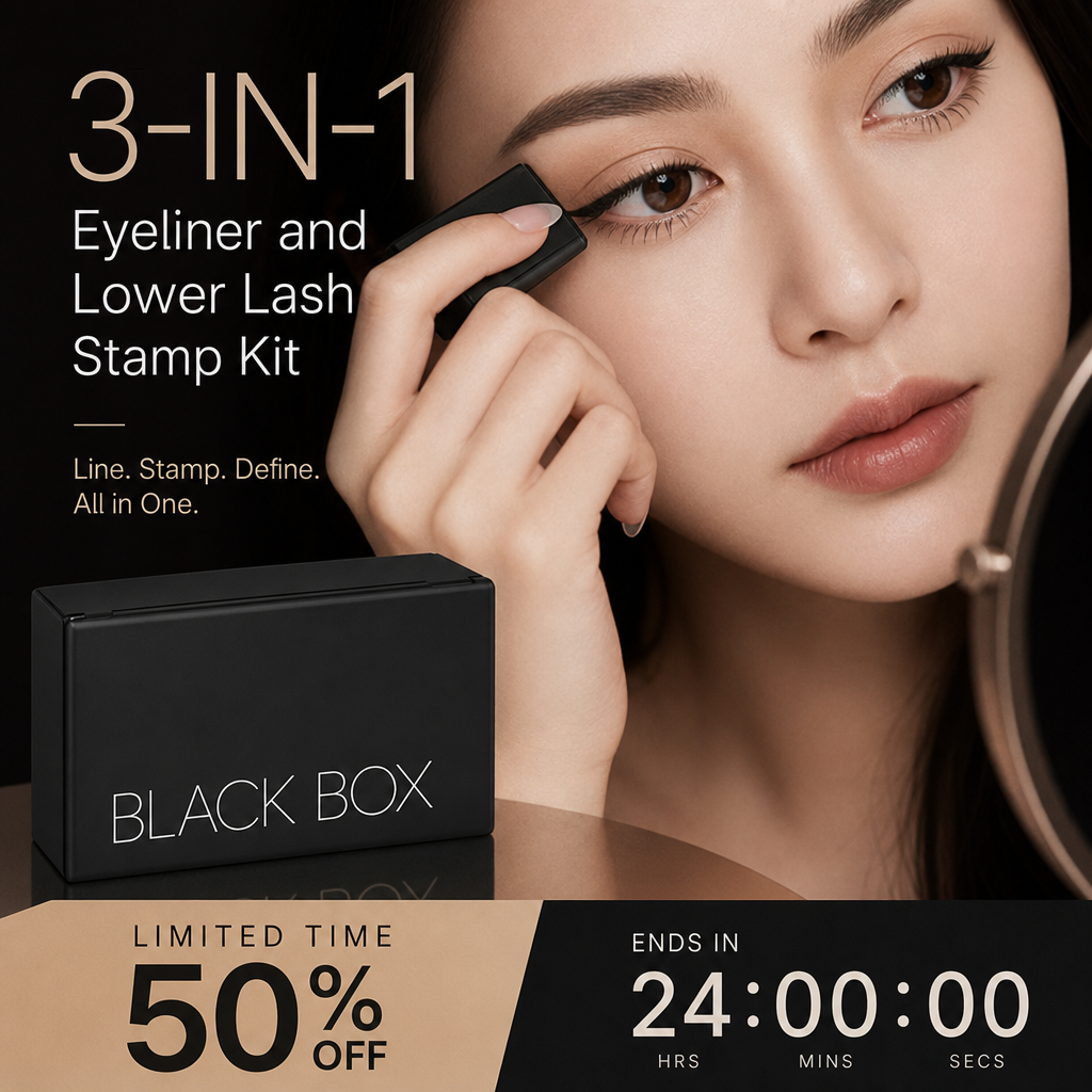🥳2026 Hotselgende vare🥳💞 Over 50 000 solgte enheter! 💄✨ 50 % rabatt! 3-i-1 stempelsett med eyeliner og nedre mascara – Perfekt eyeliner og mascara på sekunder. Vannfast og flekkfri. Du trenger ikke en stødig hånd! 👁️🖌️
