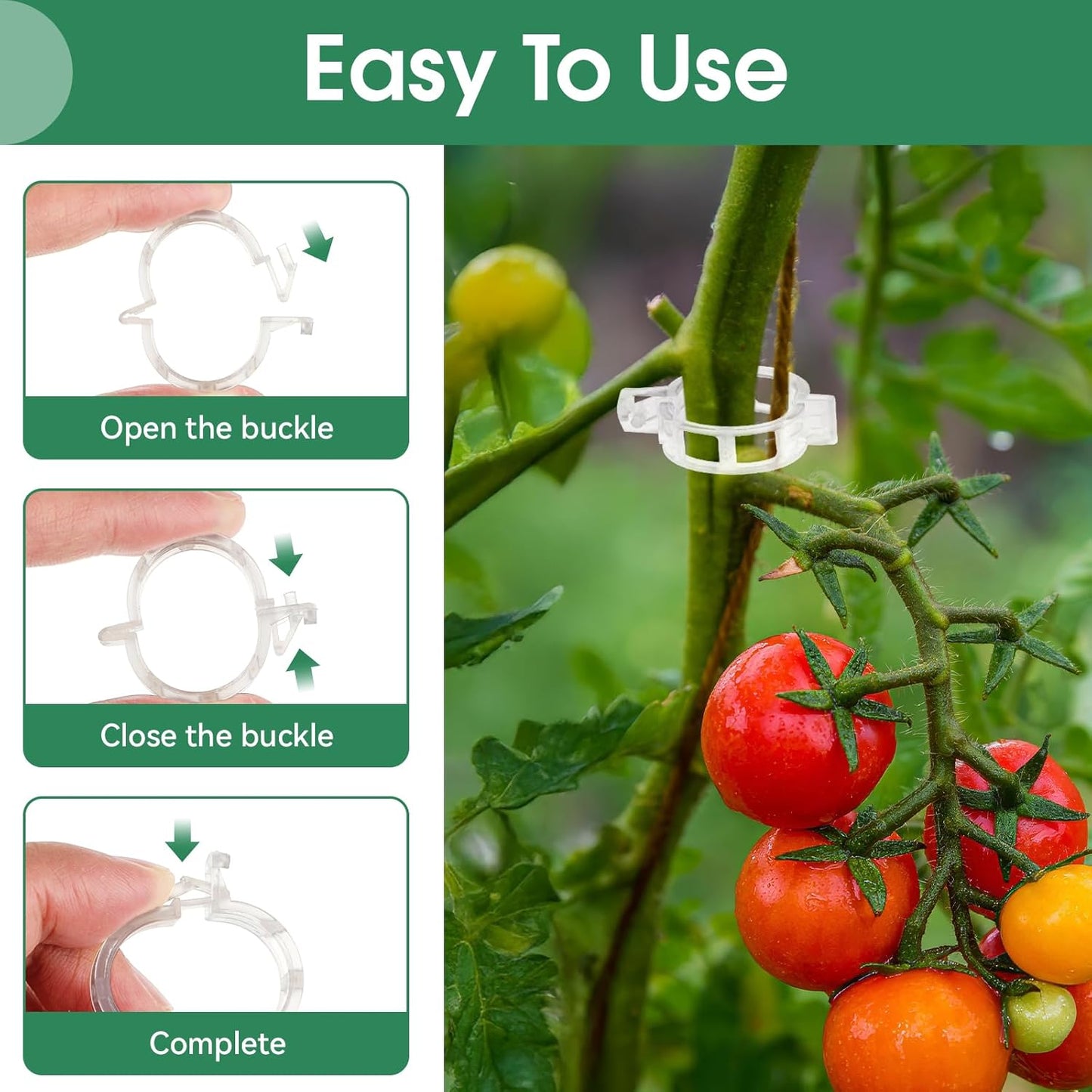 🍅Støtteklips for grønnsaksplanter