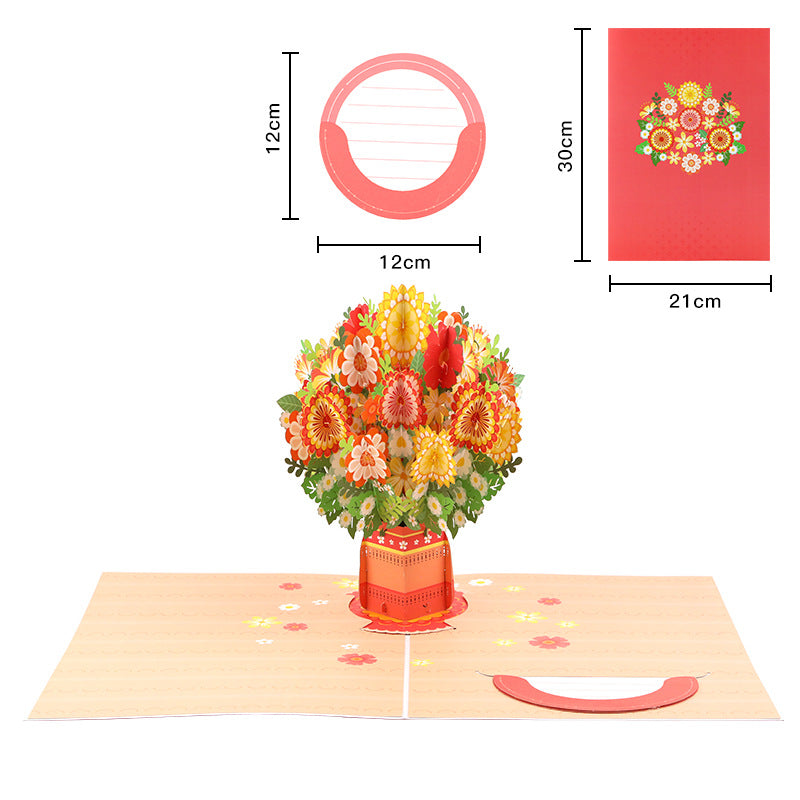 💌 Eksklusivt til Valentinsdag: 3D-pop-up-kort med kirsebærblomster – det ultimate minnet for kortelskere ❤️