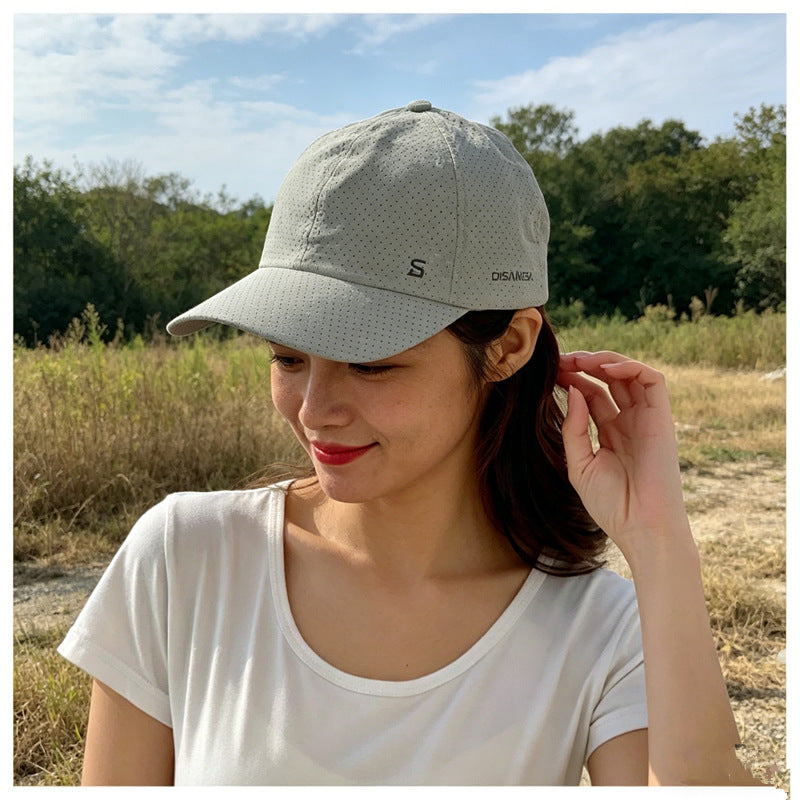 Hurtigtørkende UV-beskyttende baseballcaps – pustende justerbar unisex-hatt