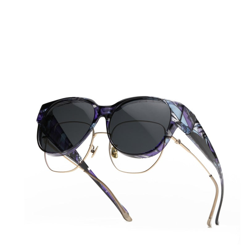 🕶 Nye cat-eye-solbriller i ekstra stor størrelse, med polariserte linser og UV400-beskyttelse