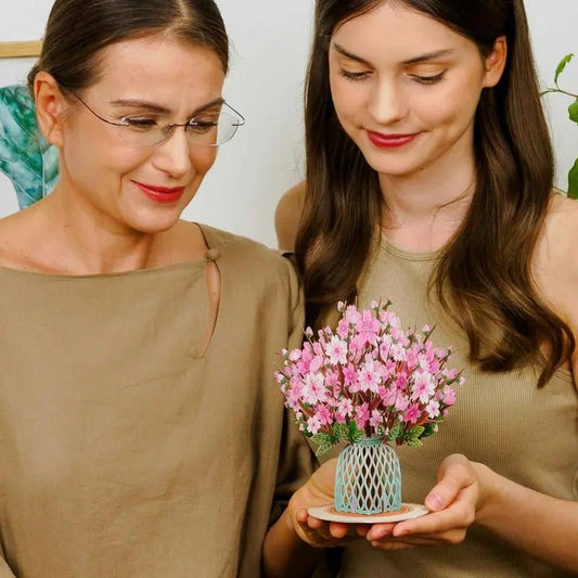 💌 Eksklusivt til Valentinsdag: 3D-pop-up-kort med kirsebærblomster – det ultimate minnet for kortelskere ❤️