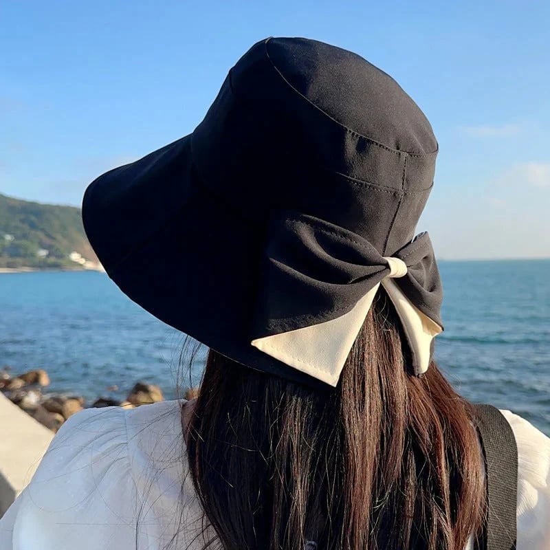 👒Sommerens heteste tilbud☀️Solhatt med bred brem og sløyfe for damer