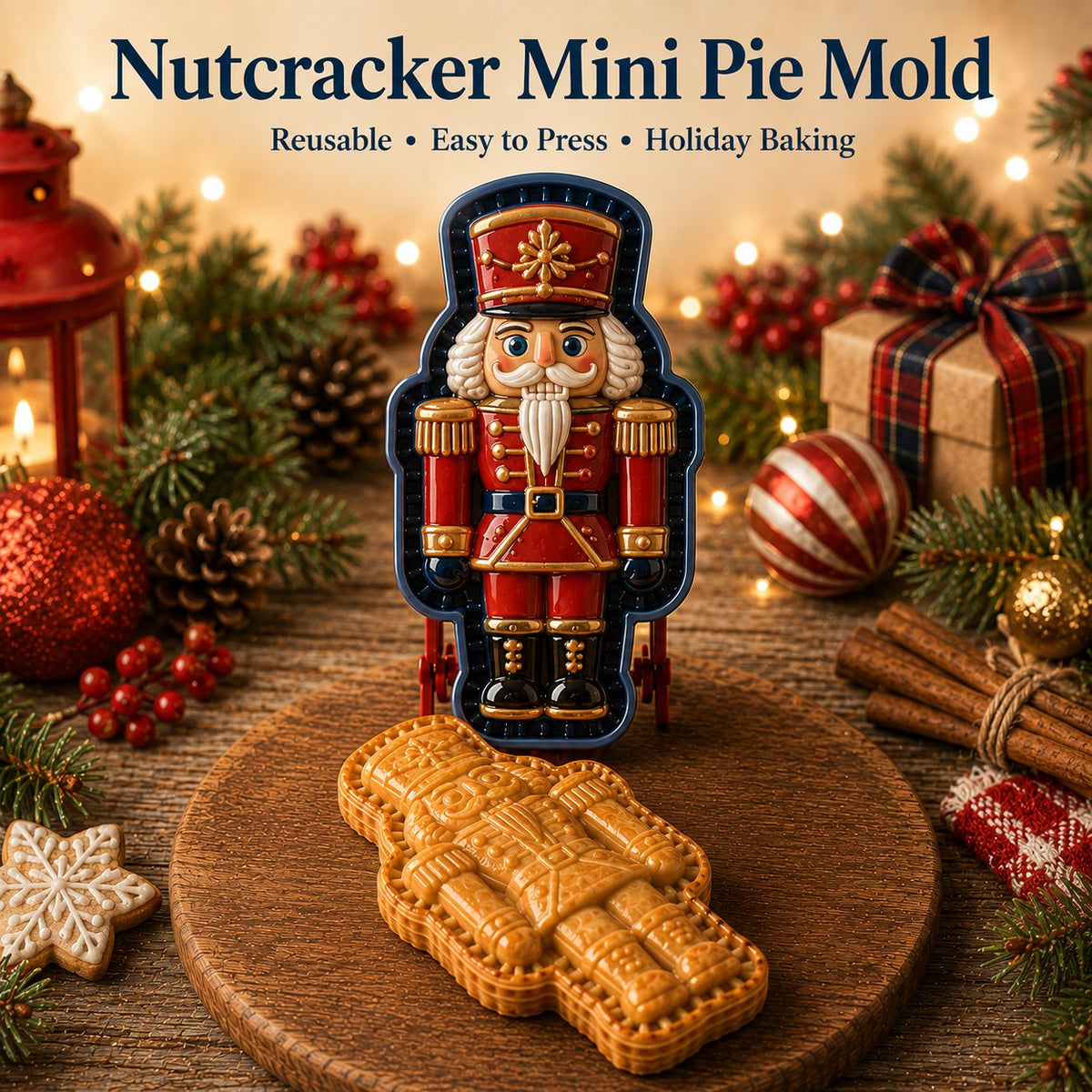 🎄🎅 Juletilbud: 49 % rabatt 🍪 Sett med 16 mini-julekakeformer