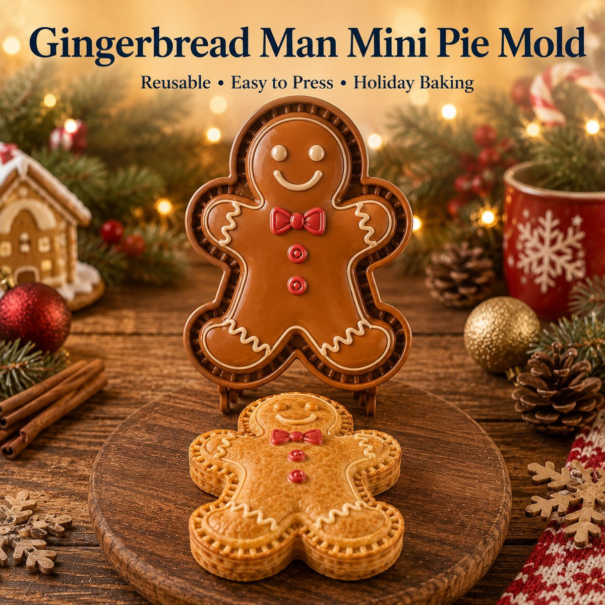 🎄🎅 Juletilbud: 49 % rabatt 🍪 Sett med 16 mini-julekakeformer