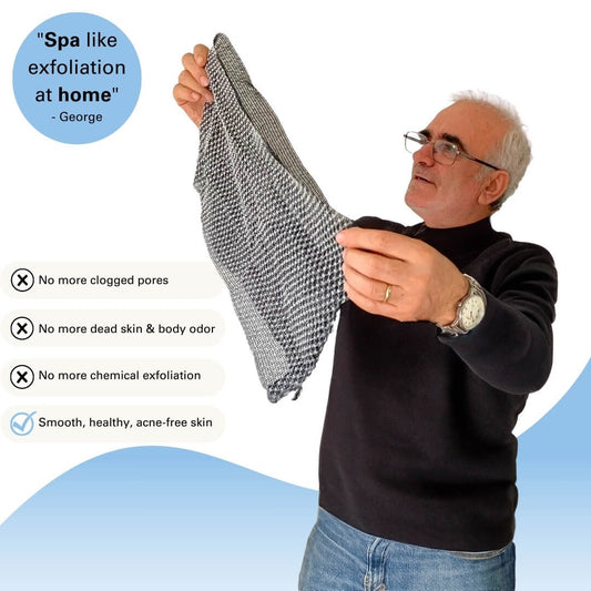 🎁Siste dag: Kjøp 1, få 2 gratis🔥🧼Eksfolierende antibakterielt dusjhåndkle🚿