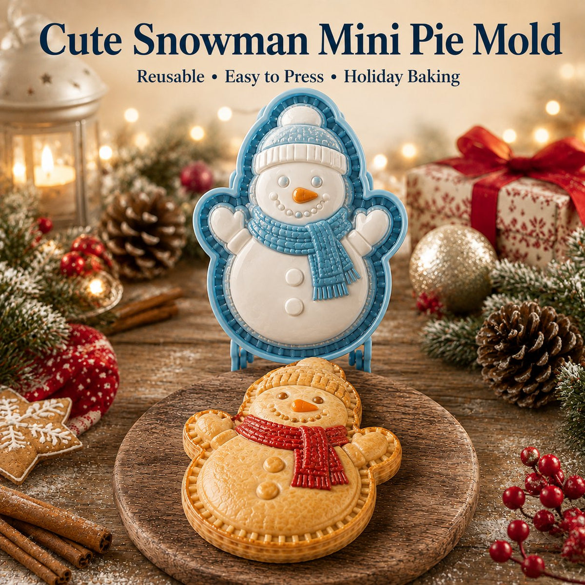 🎄🎅 Juletilbud: 49 % rabatt 🍪 Sett med 16 mini-julekakeformer