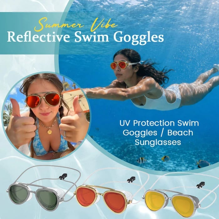 😎✨ SummerVibe reflekterende svømmebriller