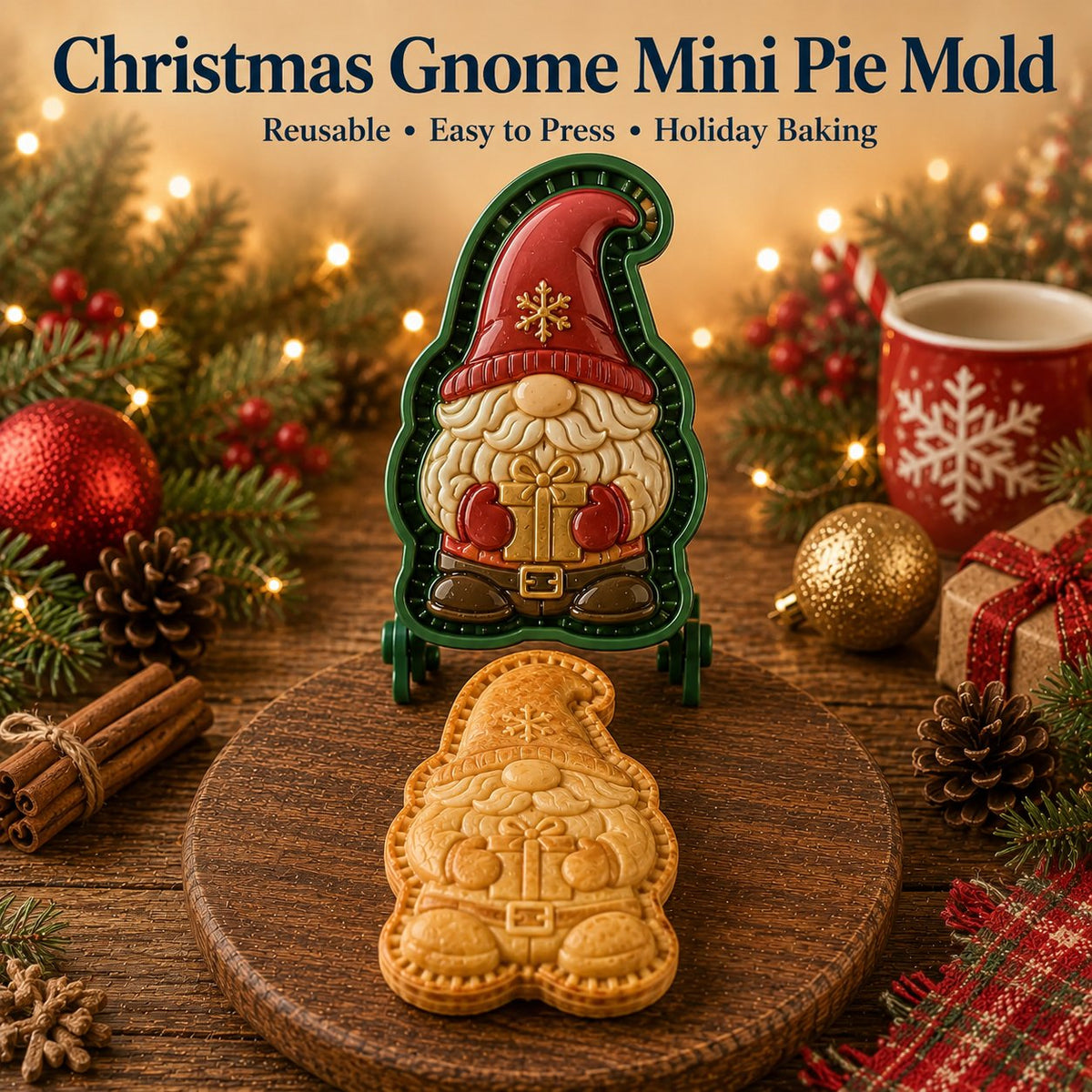 🎄🎅 Juletilbud: 49 % rabatt 🍪 Sett med 16 mini-julekakeformer