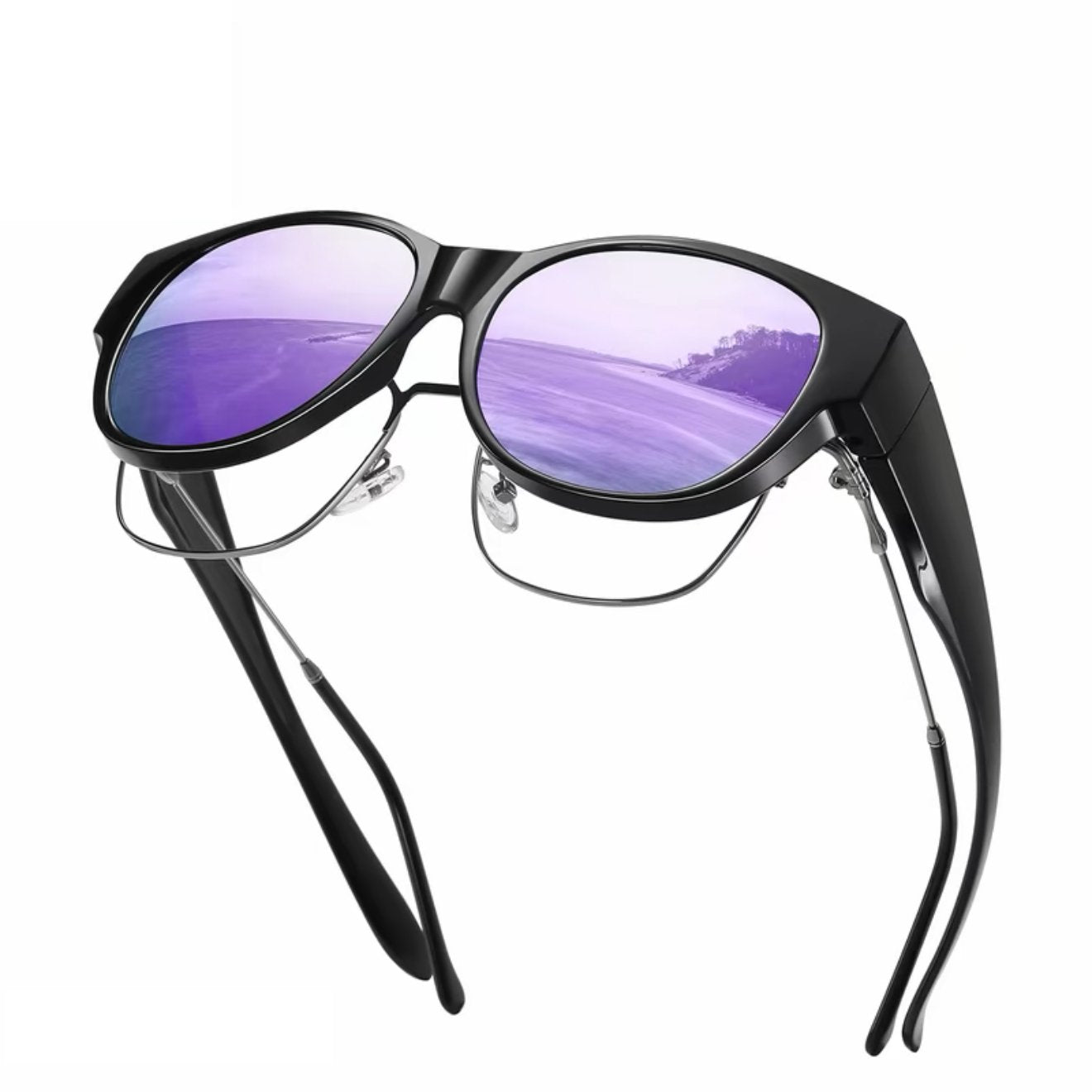 🕶 Nye cat-eye-solbriller i ekstra stor størrelse, med polariserte linser og UV400-beskyttelse