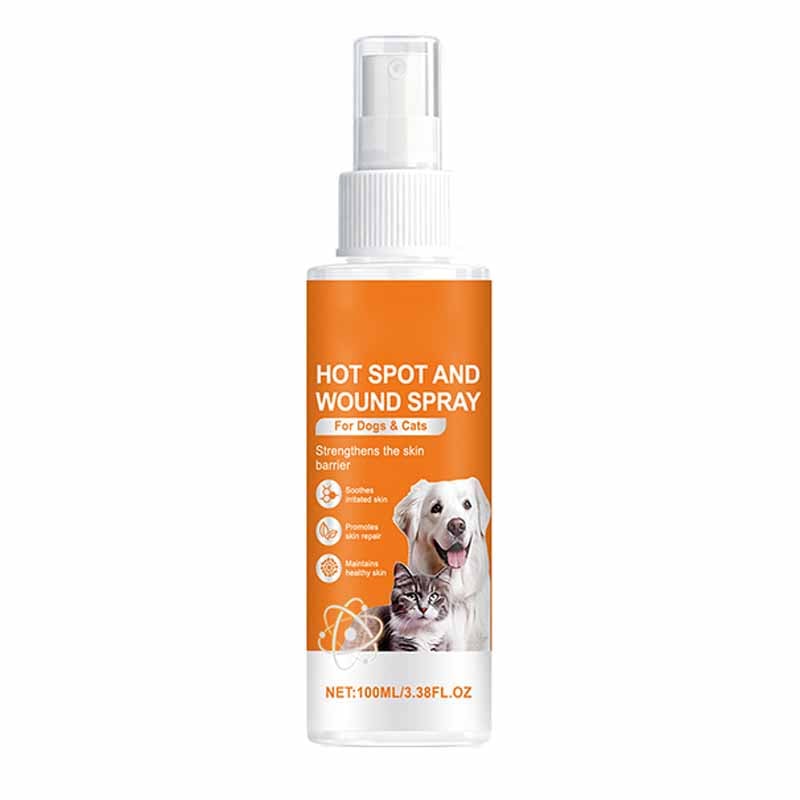 🐶Kløelindrende spray 💖 Veterinæranbefalt hudlindrende kvantesølvspray for hunder og katter