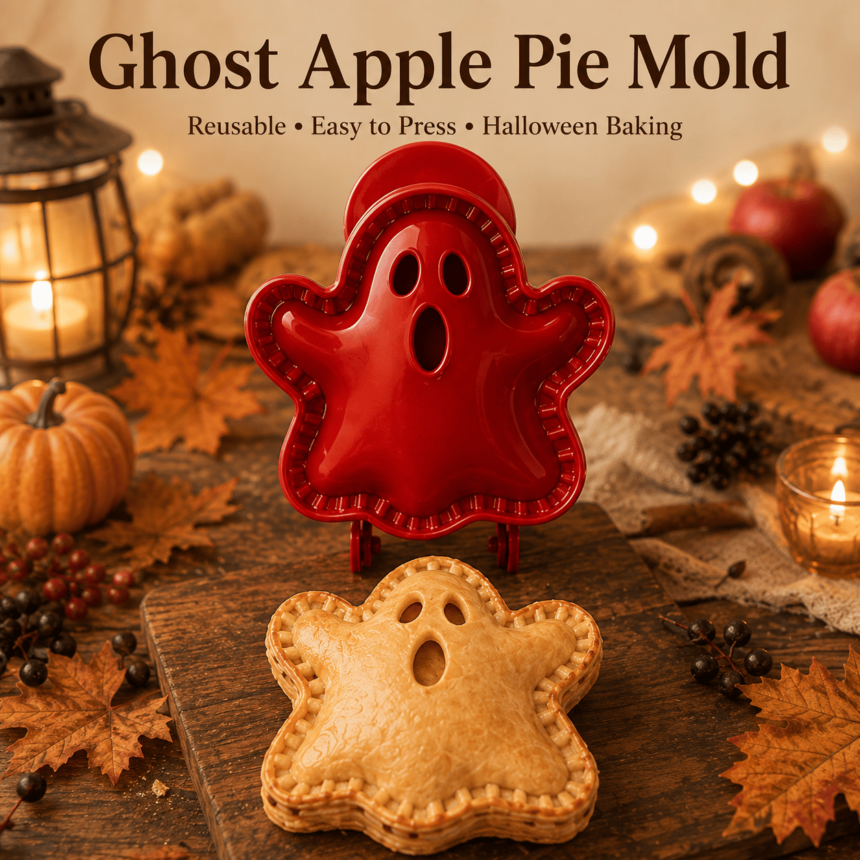 🎄🎃 8-delers paiformsett med Halloween-tema – perfekt for baking i høytiden