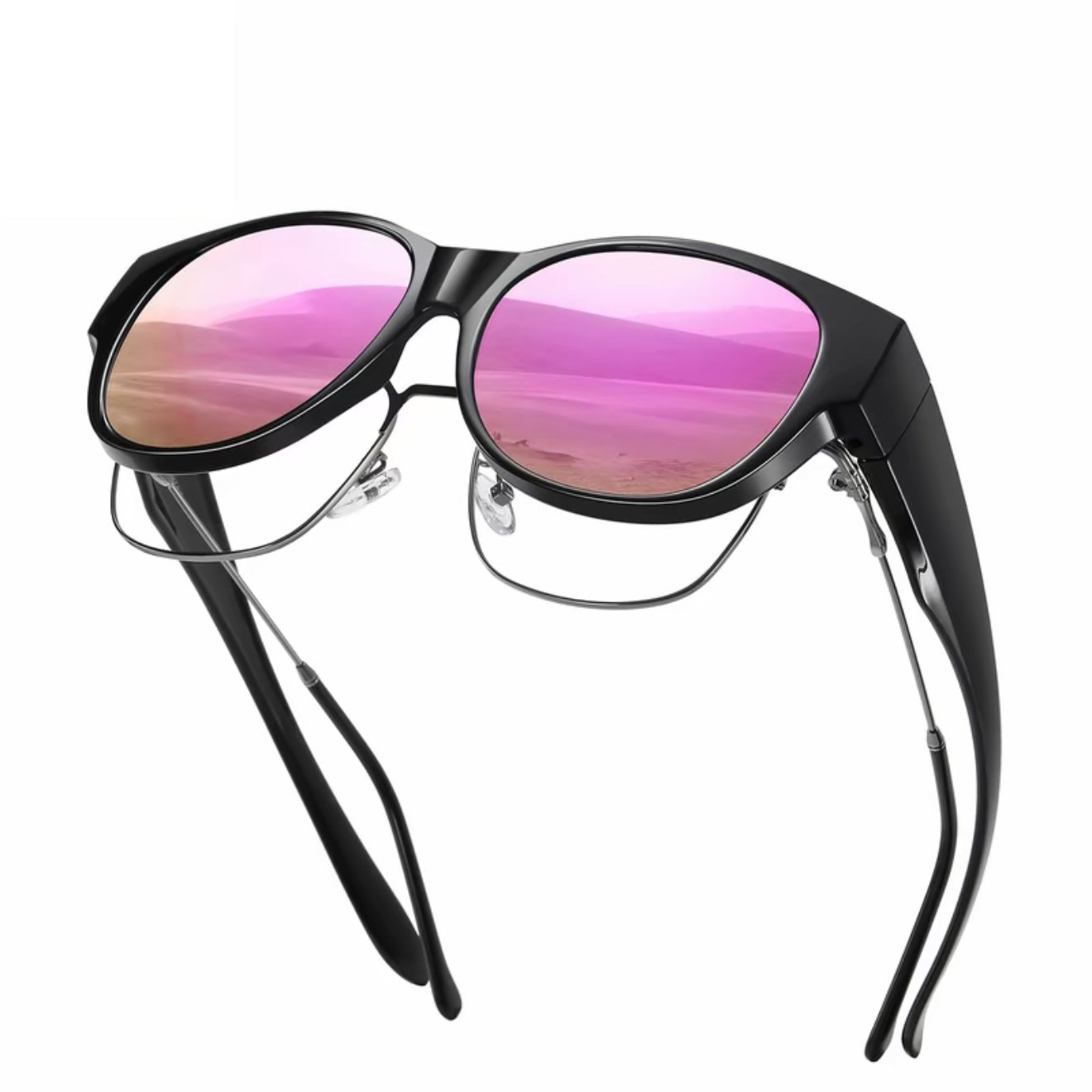 🕶 Nye cat-eye-solbriller i ekstra stor størrelse, med polariserte linser og UV400-beskyttelse