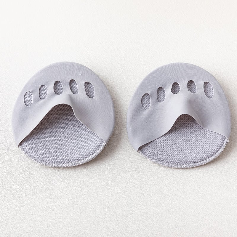 👠✨ Fem-tå forfotputer for kvinner | Støtdempende innleggssåler for høye hæler | Svart/Beige
