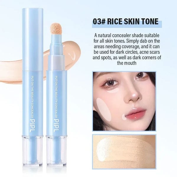 🖋️✨Kjøp 1, få 1 gratis!! 💙 Dobbel effekt concealer, foundation og øyeconcealer — 24 timers langvarig sminke👁️