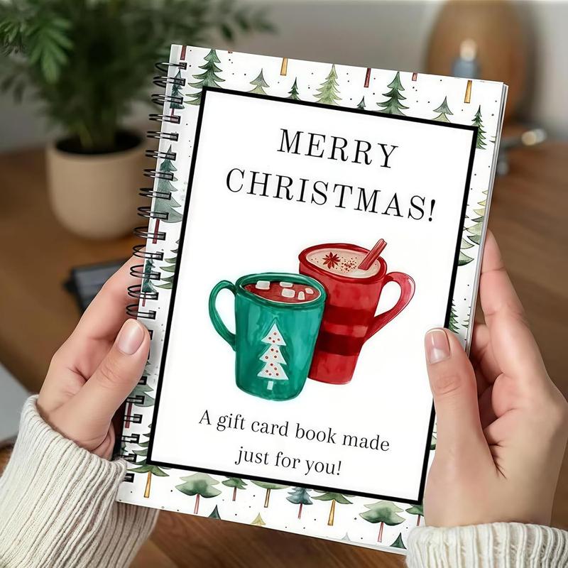 🔥🎁70 % RABATT!!! – Klar for julen! 🎅 Julekorthefte – 👍 DIY-hefte med spiralrygg til julekort