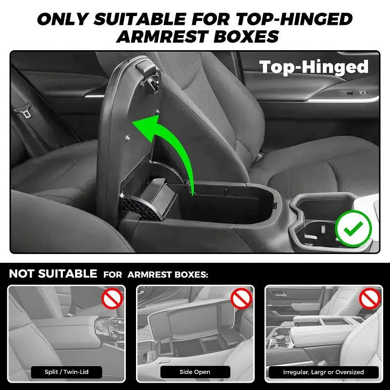 🚗 🔥Multifunksjonell PU-skinnmatte til armlene i bilen