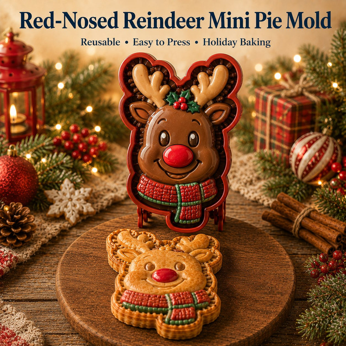 🎄🎅 Juletilbud: 49 % rabatt 🍪 Sett med 16 mini-julekakeformer