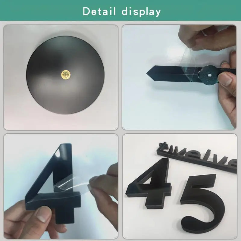 Kreativ 3D-veggklokke i akryl i digital versjon