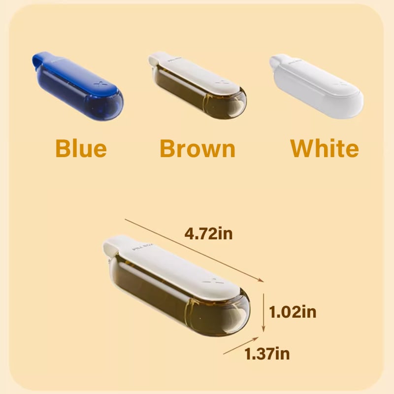 🔥2024 SALG - 2 I 1 bærbar enkel pilleuttrekker og lagdelt organisering