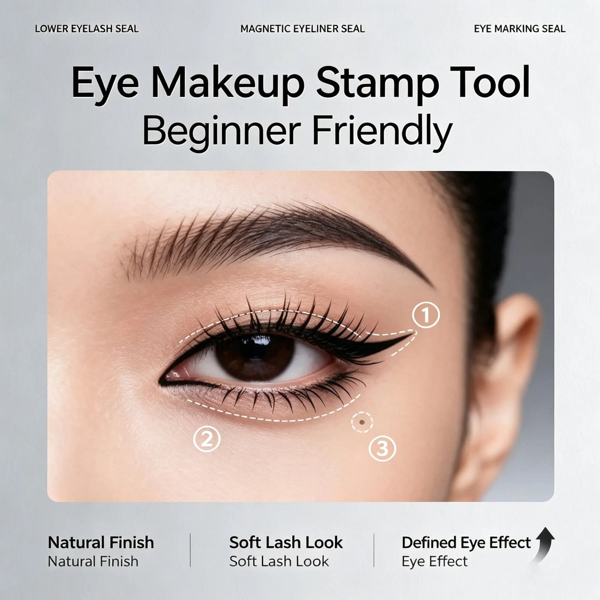 🥳2026 Hotselgende vare🥳💋 Over 50 000 enheter solgt! 🔥 50 % rabatt! 3-i-1-sett: Eyeliner og stempel til nedre mascara