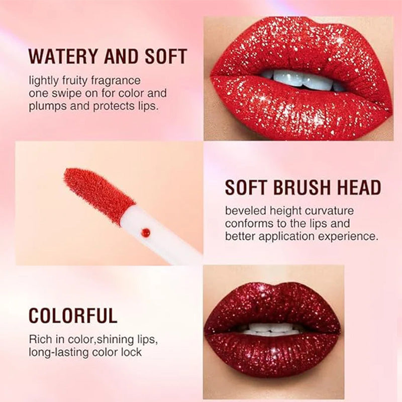 Hete verkoop-Metallic vloeibare diamant glitterlippenstift🔥Koop 1 krijg 1 gratis