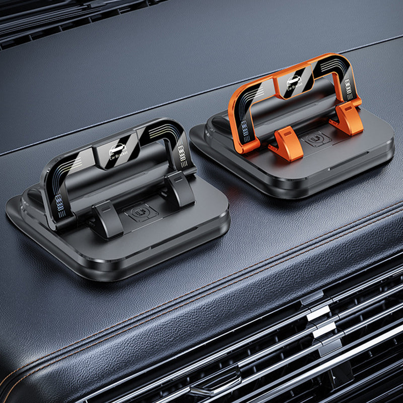 ✨ 360° roterbar, sammenleggbar telefonholder – universell design med sklisikker base🚗