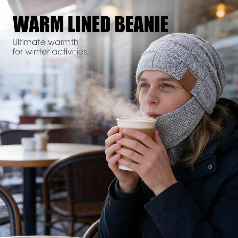 🔥Vinterlue med ansiktsbeskyttelse – holder deg varm selv i ekstremt kaldt vær ned til -20°C.