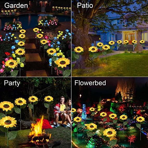 🌻60 % rabatt! ☀️Vanntett solcellelampe – realistiske blomsterblader, vanntett og støvtett (IP65), automatisk belysning i 8–12 timer☀️🌻