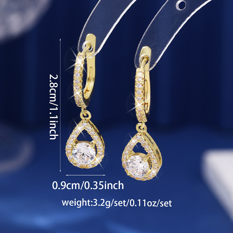 🥳2026 VARMT SALG🥳💞50 000+ SOLGT!💥50 % RABATT! 🔥Elegante dråpeformede øredobber