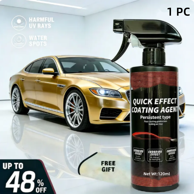 🔥3-i-1 hurtigvirkende billakkspray ✨ Høybeskyttelses hurtiglakk og keramisk skjold for billakk 🚗💎