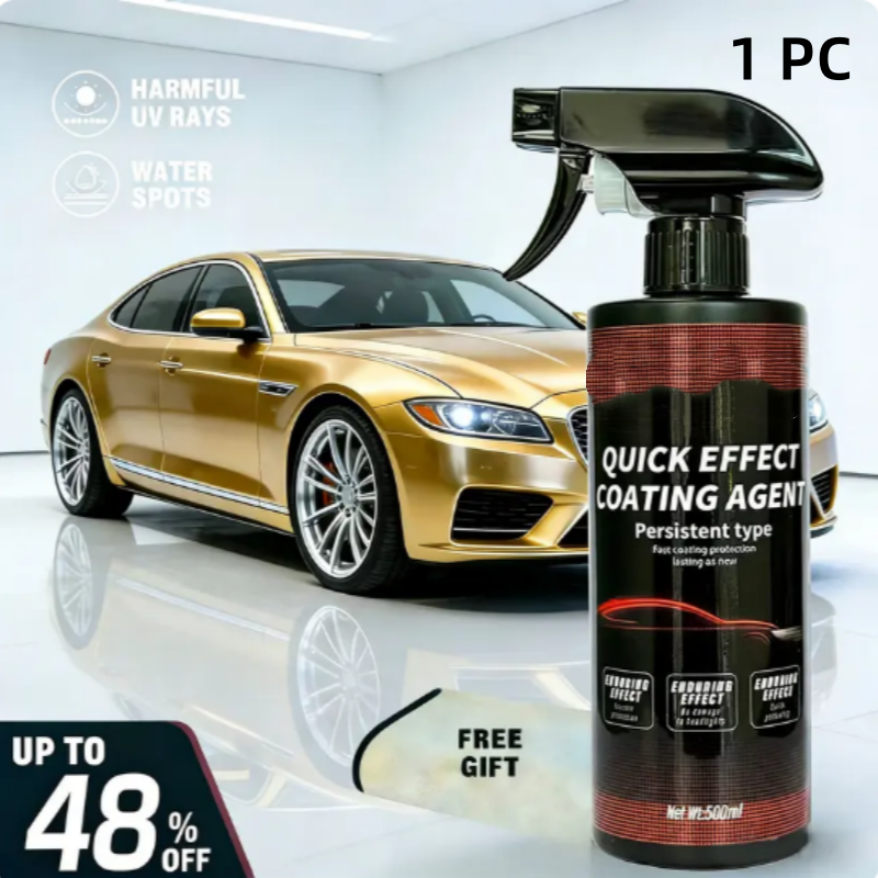 🔥3-i-1 hurtigvirkende billakkspray ✨ Høybeskyttelses hurtiglakk og keramisk skjold for billakk 🚗💎