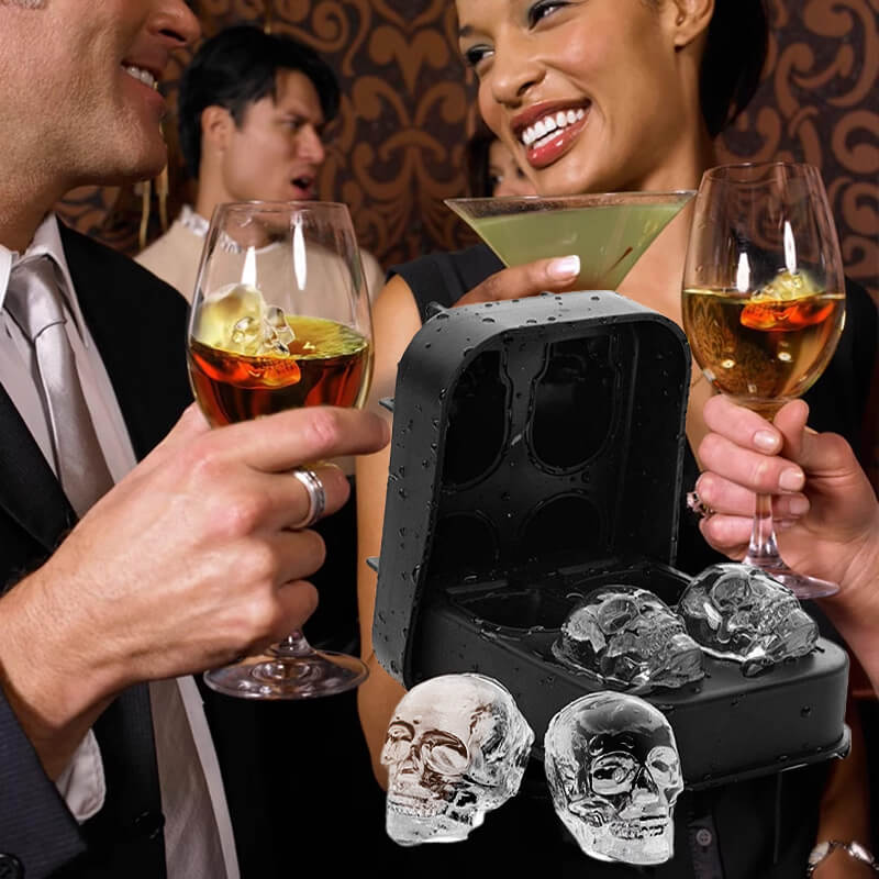 💀Hodeskalleformet isbitfor