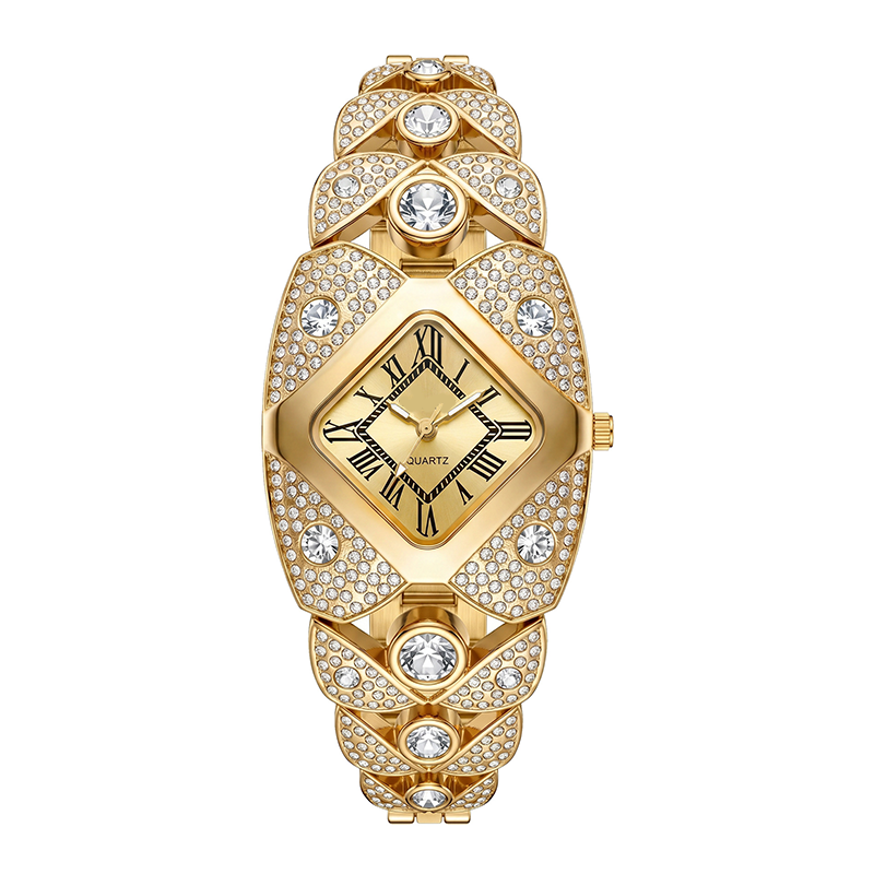 📢⏰50 % rabatt!! 💎Elegant kvartsklokke for kvinner med lenke