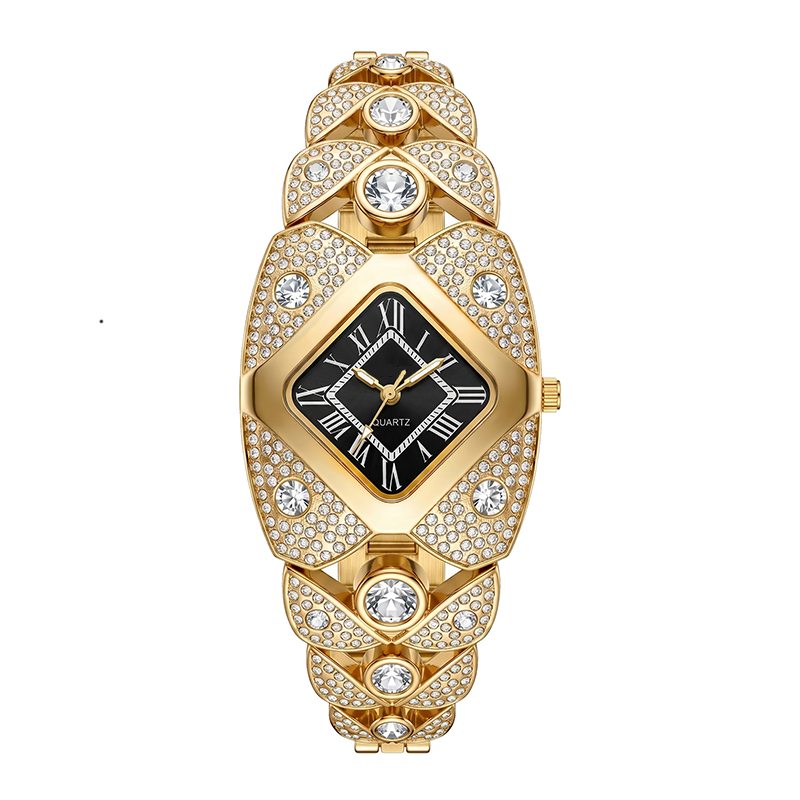 📢⏰50 % rabatt!! 💎Elegant kvartsklokke for kvinner med lenke