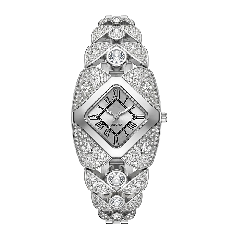 📢⏰50 % rabatt!! 💎Elegant kvartsklokke for kvinner med lenke