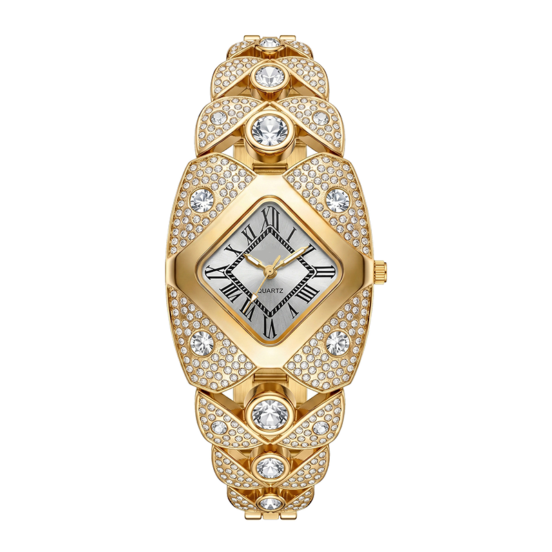 📢⏰50 % rabatt!! 💎Elegant kvartsklokke for kvinner med lenke
