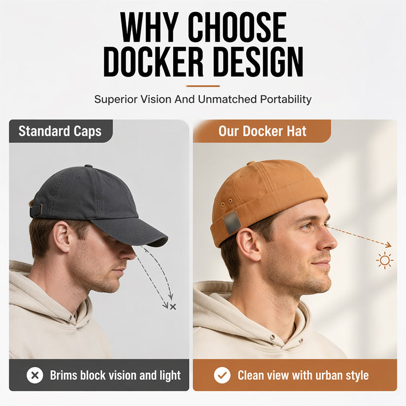 Unisex justerbar dockerhatt uten brem