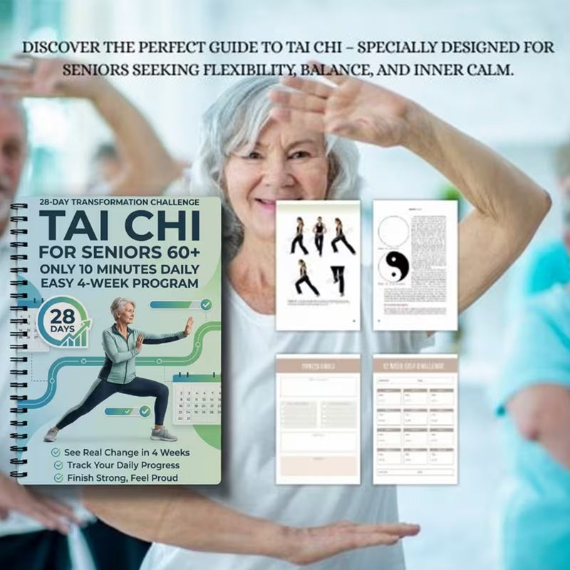 ⏳Begrenset tidsbegrenset 50 % rabatt⏰Velværeutvalg | 28-dagers Tai Chi-bok🧘☯️
